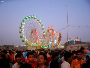 A Dussehra mela at Swarna Jayanti Park, Rohini, New Delhi
