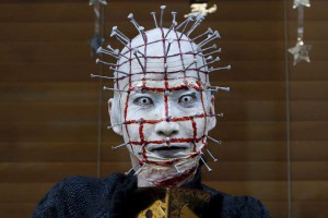 A participant in costume poses for a picture after a Halloween parade in Kawasaki, south of Tokyo, on October 25, 2015