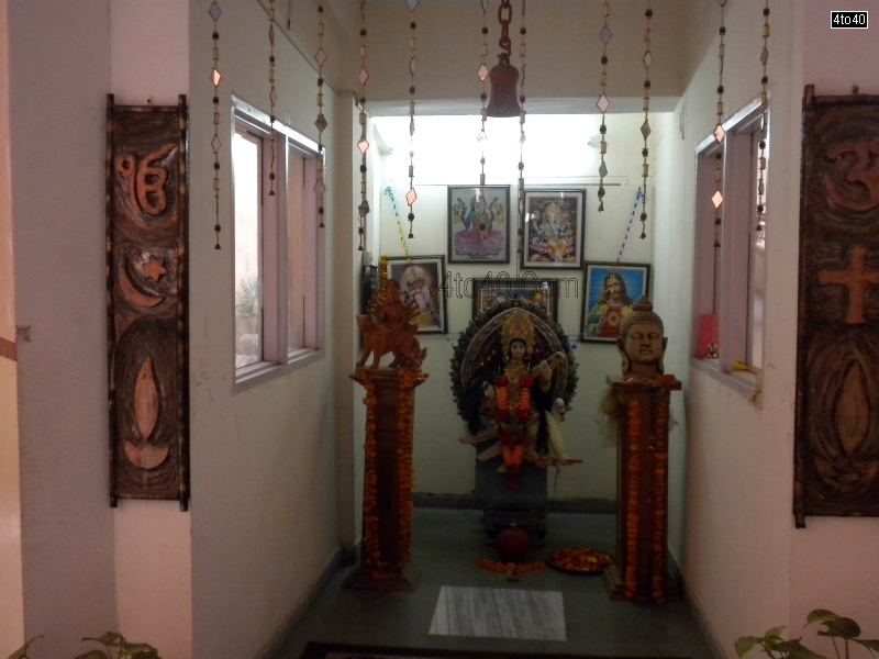 A temple at AKSIPS 65 School, Mohali