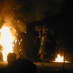 Before setting fire on Ravana - effigies of Meghnath and Kumbhakaran are burnt
