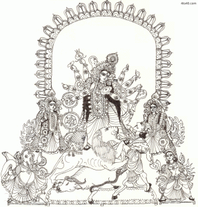 Durga Puja Scene