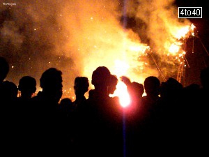 Dussehra festival ends with the buring of Ravana effigy