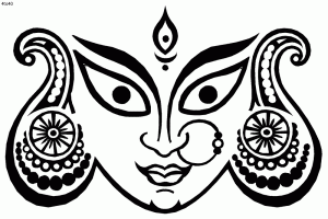 Facial Expressions of Goddess Durga