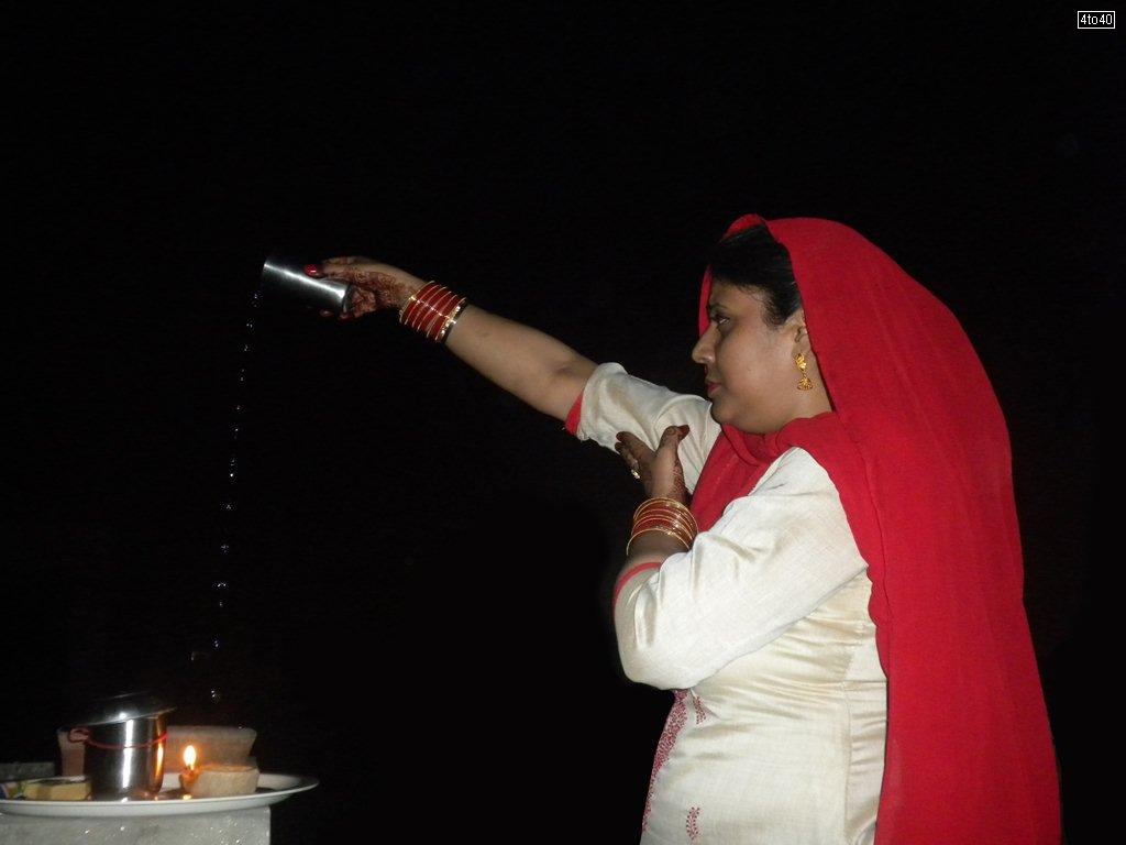 Fast of Karwa Chauth is kept 9 days before Diwali. It falls on the fourth day of the Kartik month by the Hindu calendar.