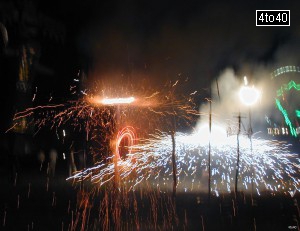 Fireworks at Swarna Jayanti Park, Rohini, New Delhi to mark celebration of Dussehra festival