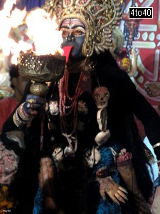 Goddess Durga is a form of Shakti worshiped for her gracious as well as terrifying aspect