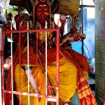 Goddess Durga statue in South Indian Temple