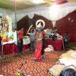 Goddess Kali and Lord Shiva dance item at a Mata Ki Chowki event at Cosy Apartments, Sector 9, Rohini, New Delhi