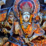 Goddess Shakti Marble Idol at Ram Mandir, Rohini, New Delhi