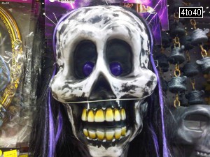 Halloween Masks for sale in a US Departmental Store