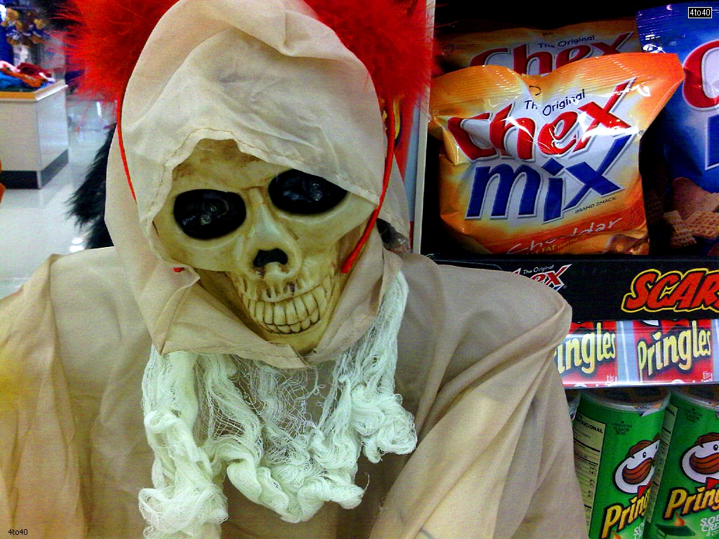 Halloween mask and dress