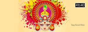 Happy Navratri Wishes Facebook Cover