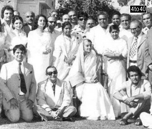 Indira Gandhi with leading Film Industry Personalities