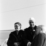Jawaharlal Nehru and daughter Indira Gandhi on their visit to Canada