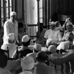 Jawaharlal Nehru, Sardar Vallabhbhai Patel, Dr. Zakir Hussain and party members