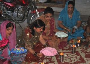 Karva Chauth a day when married Hindu women fast till sundown to pray for their husbands' long life and prosperity