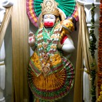 Lord Hanuman Marble Statue at Rama Mandir, Sector 11, Rohini, New Delhi