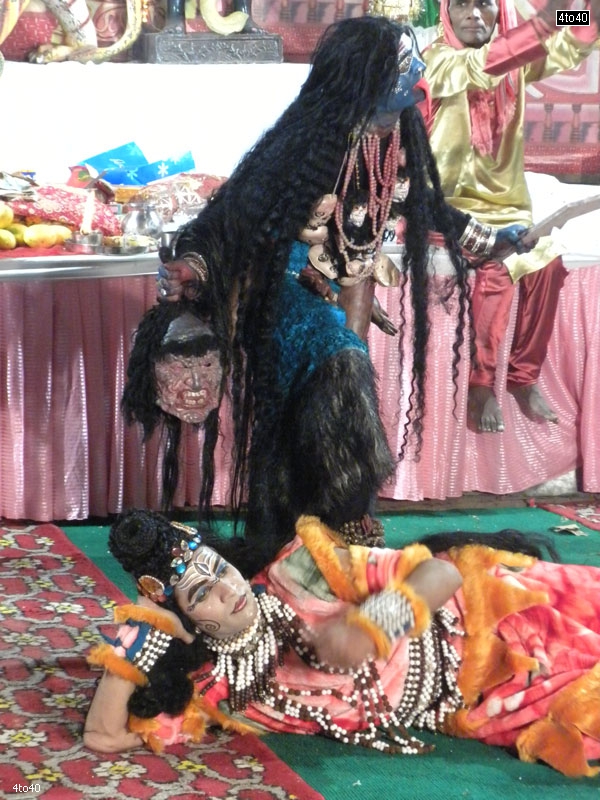 Lord Shiva at the feet of Maa Kali