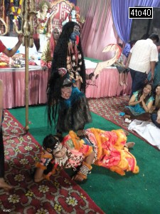 Maa Kali and Lord Shiva Dance item at Mata ki Chowki Cosy Apartments, Sector 9, Rohini, New Delhi