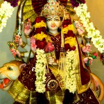 Maa Sherawali Idol in Ram Mandir, Rohini, New Delhi