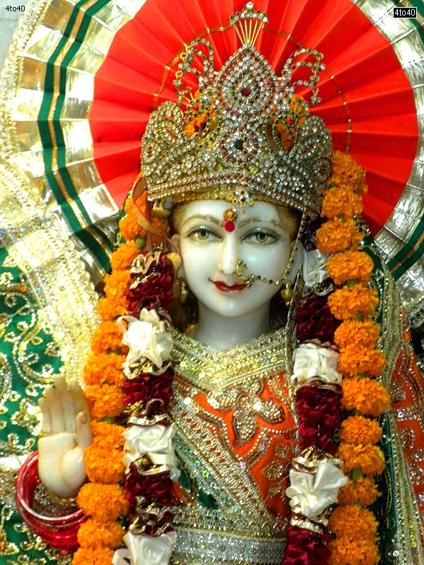 Marble statue of Goddess Sita in Ram Mandir Sector 9, Rohini, New Delhi