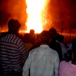 On Vijaya Dashmi effigies of Ravana, Meghnath and Kumbhakaran are burnt