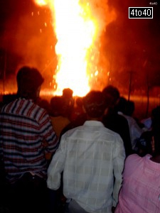 On Vijaya Dashmi effigies of Ravana, Meghnath and Kumbhakaran are burnt