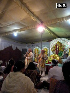 Professional Mata ki Bhetein Singers at a Mata ki Chowki in Rohini, New Delhi