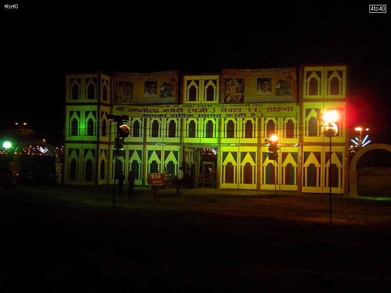 Ram Leela pandal at Sector 11, Rohini, New Delhi