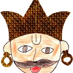 Ravana Craft activity by a student for the school activity