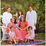 Sanjay Gandhi, Smt. Indira Gandhi, Menaka Gandhi, Sonia and Rajiv Gandhi with Rahul & Priyanka