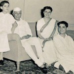 Sanjay & Rajiv Gandhi with Pandit Jawaharlal Nehru and Smt Indira Gandhi
