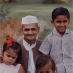 Shastri Ji with grand children