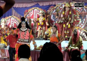 Shiv Parvati Dance item performed at Mata Ki Chowki Cosy Apartments, Sector 9, Rohini, New Delhi