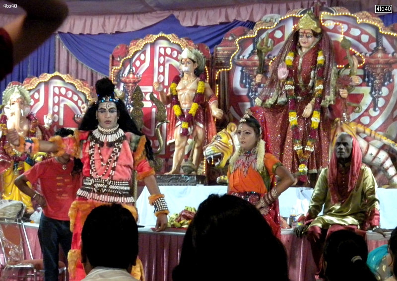 Shiv Parvati Dance item performed at Mata Ki Chowki Cosy Apartments, Sector 9, Rohini, New Delhi