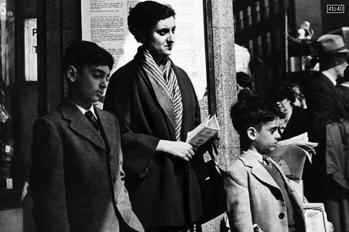 Smt Indira Gandhi with Rajiv and Sanjay Gandhi in London