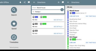 Delhi Public Transport App - Google's public transport app