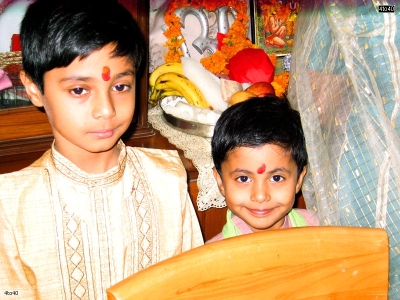Apporav and Harman Malik dressed for Diwali festival celebrations at Cosy Apartments, Sector 9, Rohini, New Delhi