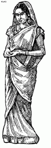 Bengali woman in sari