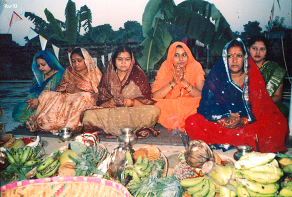 Chhath Puja by Hindu women