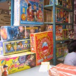 Crackers and fireworks shop at Narharpur Grocery Market in Rohini, New Delhi