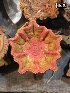 Designer earthern lamps
