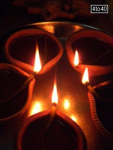 Diwali diyas ready to be kept outside the doors and windows