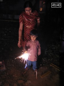 Diwali festival of bursting crackers