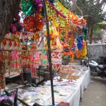 Garlands, Bandarwals & Home Decorations on Sale at Naharpur Grocery Market, Rohini, New Delhi
