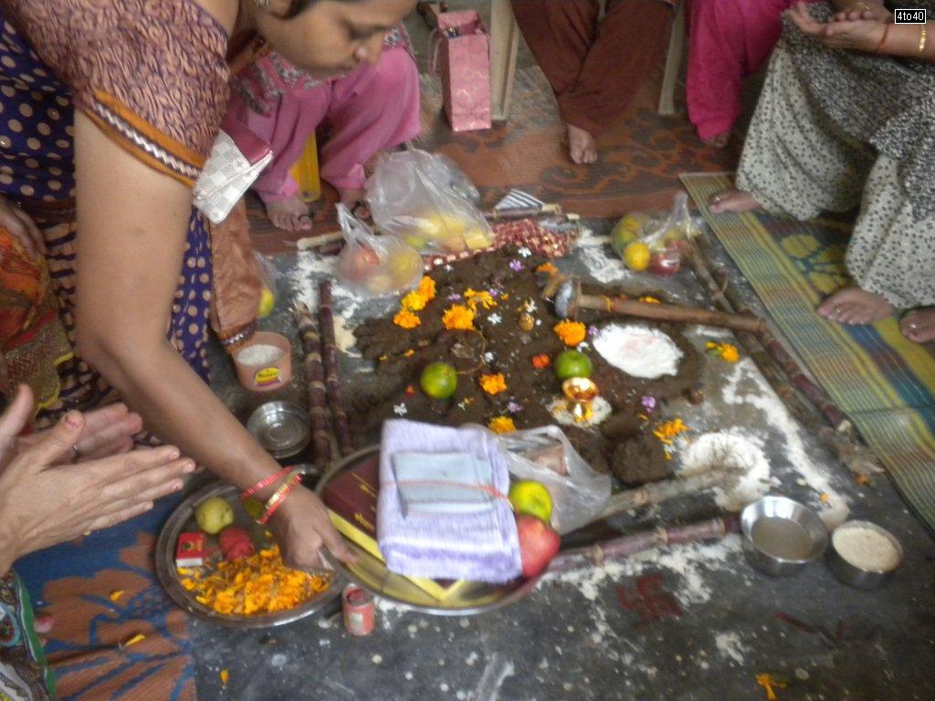 Govardhan puja is performed on the day following Badi Deepavali