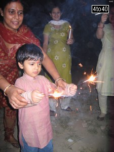 Harman Malik with his mother celebrating Diwali festival at Cosy Apartments, Sector 9, Rohini, New Delhi