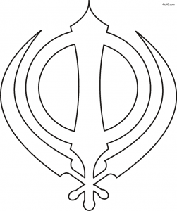 Khanda Line Art