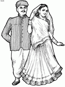 Marwari Couple in Traditional Dress