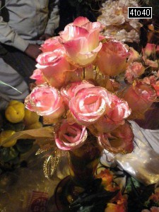 Nylon flower decoration